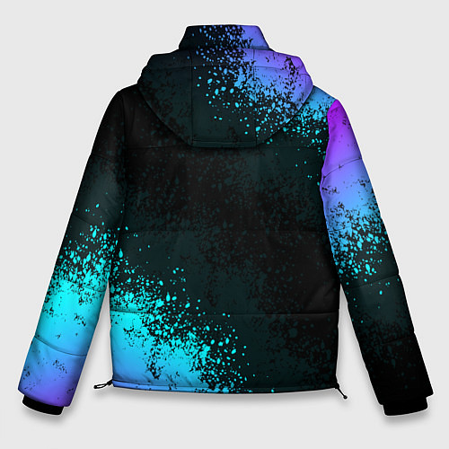 Мужская зимняя куртка CS GO NEON SYMBOL STYLE SKIN КС ГО НЕОН / 3D-Красный – фото 2