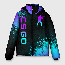 Мужская зимняя куртка CS GO NEON SYMBOL STYLE SKIN КС ГО НЕОН