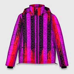 Куртка зимняя мужская Squid Game паттерн, цвет: 3D-черный