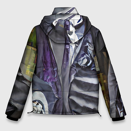 Мужская зимняя куртка Ад стиль / 3D-Черный – фото 2