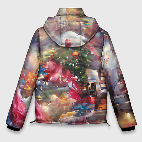 Мужская зимняя куртка Ностальгия Рождества / 3D-Красный – фото 2