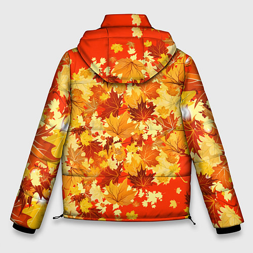 Мужская зимняя куртка Кленовый листопад / 3D-Красный – фото 2