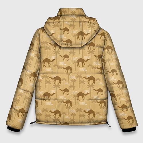 Мужская зимняя куртка Верблюды / 3D-Черный – фото 2