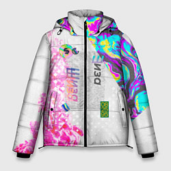 Куртка зимняя мужская Шаза Психоделика, цвет: 3D-светло-серый