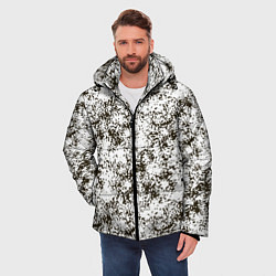 Куртка зимняя мужская Зимний Камуфляж цифра, цвет: 3D-светло-серый — фото 2