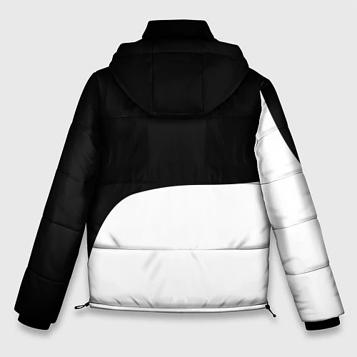 Мужская зимняя куртка Розы Атака Титанов / 3D-Черный – фото 2