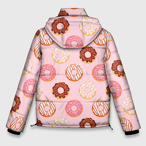 Мужская зимняя куртка Pink donuts / 3D-Черный – фото 2