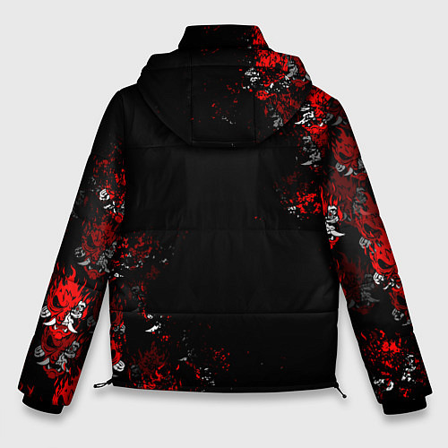 Мужская зимняя куртка SAMURAI CYBERPUNK 2077 LOGO / 3D-Красный – фото 2