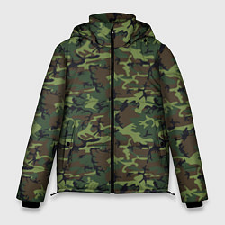Куртка зимняя мужская Камуфляж Нато Вудленд woodland, цвет: 3D-черный