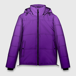 Куртка зимняя мужская Красивый фиолетовый градиент, цвет: 3D-черный