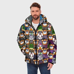 Куртка зимняя мужская Фредди, Рокси, Ванни, Чика и Монтгомери, цвет: 3D-черный — фото 2