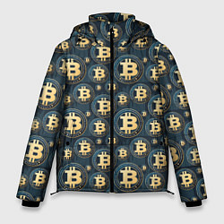 Куртка зимняя мужская Электронные Деньги, цвет: 3D-черный