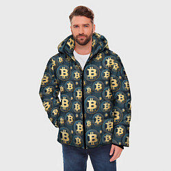 Куртка зимняя мужская Электронные Деньги, цвет: 3D-черный — фото 2