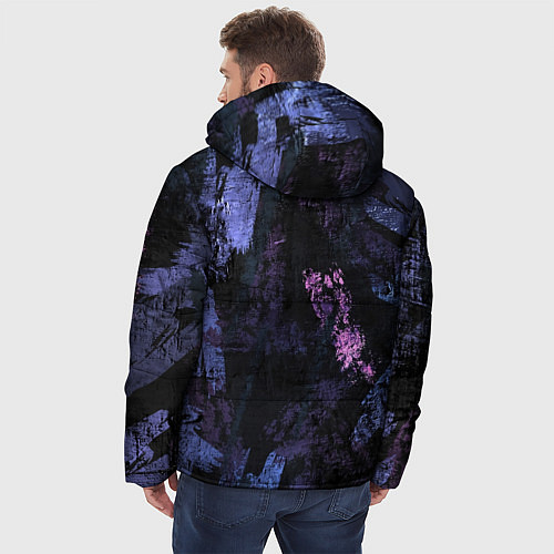 Мужская зимняя куртка Синий милитари / 3D-Светло-серый – фото 4