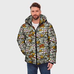 Куртка зимняя мужская Джекпот Jackpot, цвет: 3D-светло-серый — фото 2