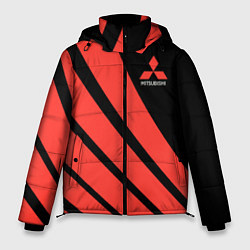 Куртка зимняя мужская Митсубиси Mitsubishi Спорт, цвет: 3D-красный