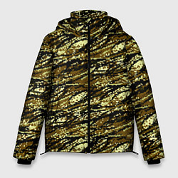 Куртка зимняя мужская Цифровой Охотничий Камуфляж, цвет: 3D-черный