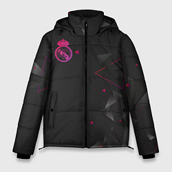 Куртка зимняя мужская Реал Мадрид форма абстрактная, цвет: 3D-черный