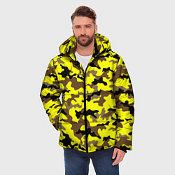 Куртка зимняя мужская Камуфляж Жёлто-Коричневый, цвет: 3D-черный — фото 2