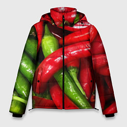 Куртка зимняя мужская Жгучие перцы, цвет: 3D-красный