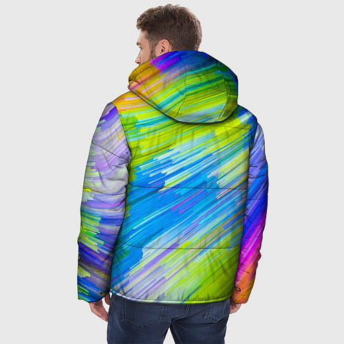 Мужская зимняя куртка Color vanguard pattern Raster / 3D-Светло-серый – фото 4