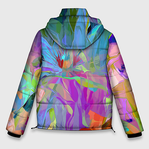 Мужская зимняя куртка Abstract color pattern Summer 2022 / 3D-Светло-серый – фото 2