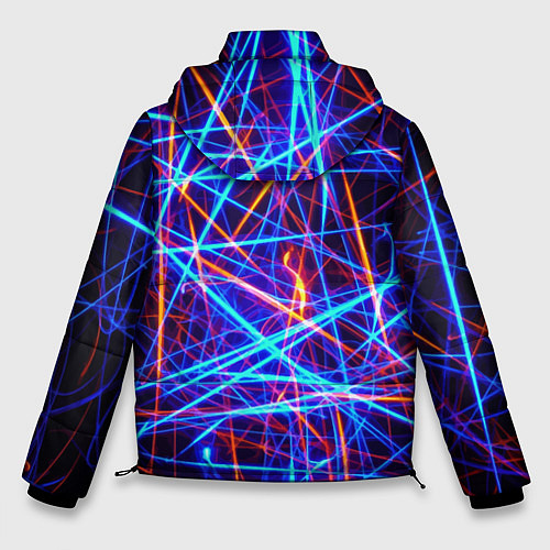 Мужская зимняя куртка Neon pattern Fashion 2055 / 3D-Черный – фото 2