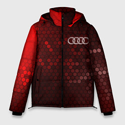 Куртка зимняя мужская AUDI Соты, цвет: 3D-черный