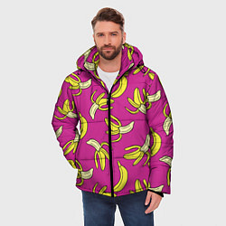 Куртка зимняя мужская Banana pattern Summer Color, цвет: 3D-черный — фото 2