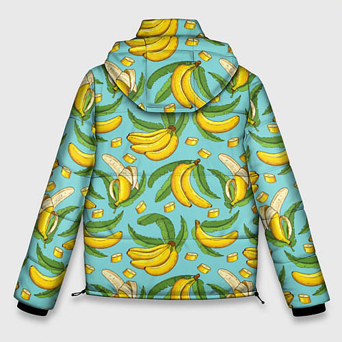 Мужская зимняя куртка Banana pattern Summer Fashion 2022 / 3D-Черный – фото 2