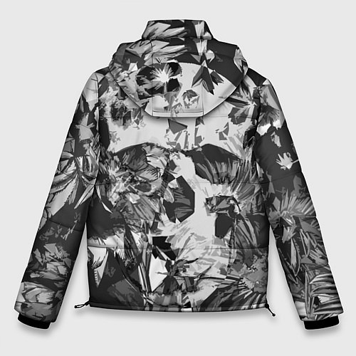 Мужская зимняя куртка Смерть в цветах Коллекция Get inspired! F-b-s / 3D-Черный – фото 2
