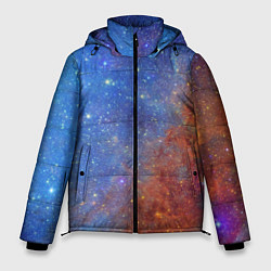 Куртка зимняя мужская Яркая вселенная, цвет: 3D-черный