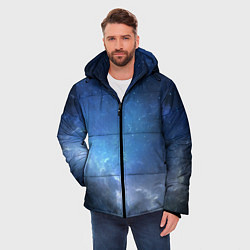 Куртка зимняя мужская Манящий космос, цвет: 3D-светло-серый — фото 2
