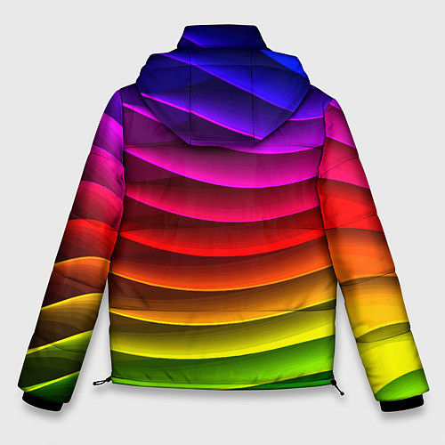 Мужская зимняя куртка Color line neon pattern Abstraction Summer 2023 / 3D-Светло-серый – фото 2