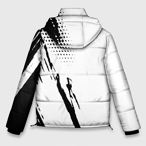 Мужская зимняя куртка The prodigy - логотип / 3D-Черный – фото 2