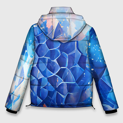 Мужская зимняя куртка Blue scales / 3D-Черный – фото 2