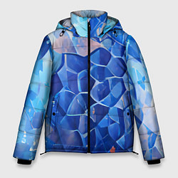 Куртка зимняя мужская Blue scales, цвет: 3D-черный