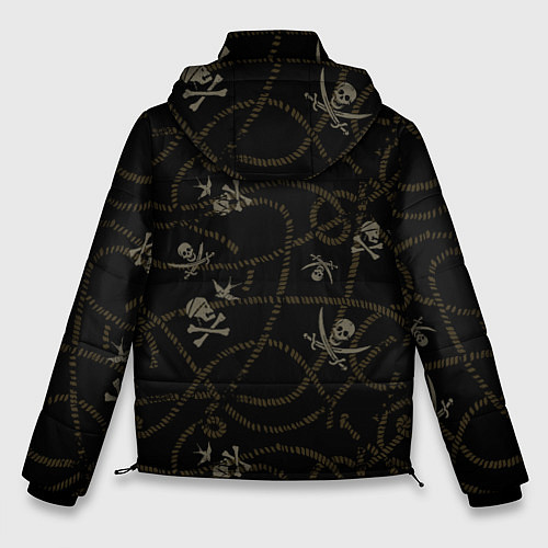 Мужская зимняя куртка Пираты Карибского моря Паттерн / 3D-Черный – фото 2
