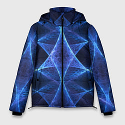 Мужская зимняя куртка Объёмный геометрический паттерн Volumetric geometr