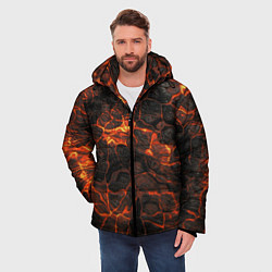 Куртка зимняя мужская Лавовый камень, цвет: 3D-черный — фото 2