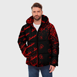 Куртка зимняя мужская LAMBORGHINI Арт Паттерны, цвет: 3D-черный — фото 2