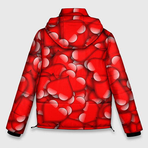 Мужская зимняя куртка LOVING HEARTS / 3D-Красный – фото 2