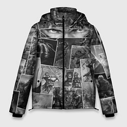 Куртка зимняя мужская Тёмные души комикс, цвет: 3D-светло-серый