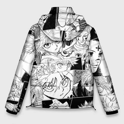 Мужская зимняя куртка Hunter x Hunter pattern / 3D-Красный – фото 2