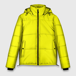 Куртка зимняя мужская Однотонный неоновый лимонный желтый тон, цвет: 3D-красный