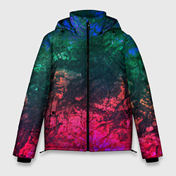 Куртка зимняя мужская Извержение вулкана Текстура камня, цвет: 3D-светло-серый