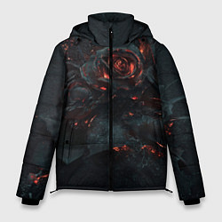 Куртка зимняя мужская Тлеющий розы, цвет: 3D-светло-серый