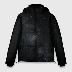 Куртка зимняя мужская Лонгслив Звезды и космос, цвет: 3D-черный