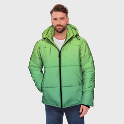 Куртка зимняя мужская Shades of Green GRADIENT, цвет: 3D-черный — фото 2