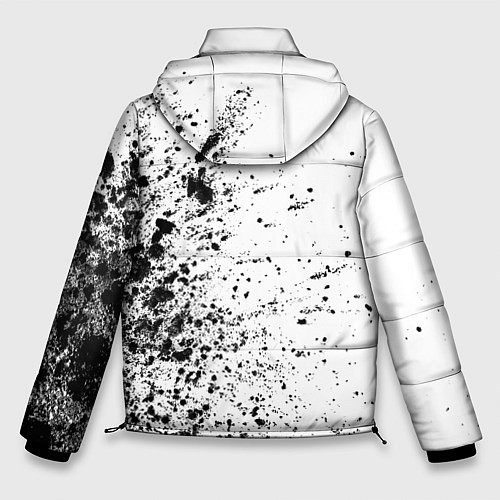 Мужская зимняя куртка Рэпер Sqwoz Bab в стиле граффити / 3D-Черный – фото 2